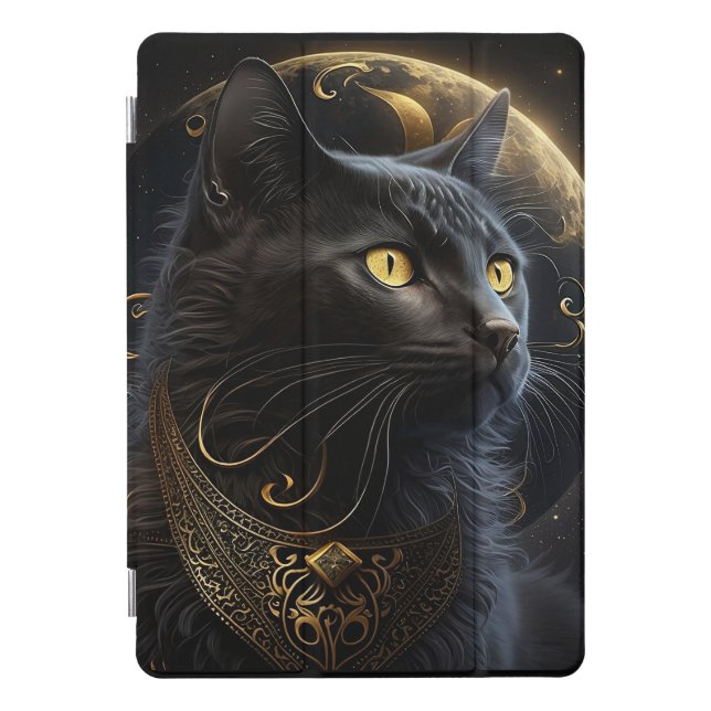 Beautiful Black Cat iPad Pro Cover (Front)
