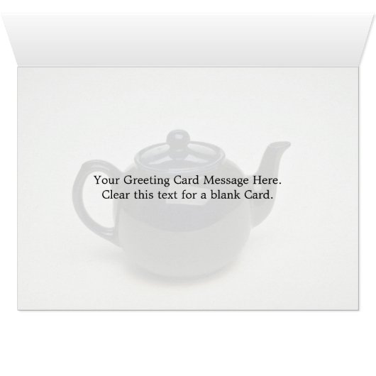 Beautiful black colored teapot (Inside Horizontal (Bottom))