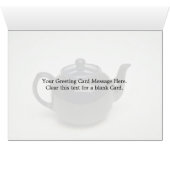 Beautiful black colored teapot cards (Inside Horizontal (Bottom))