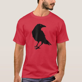 Beautiful Black Crow Raven Bird Silhouette T-Shirt
