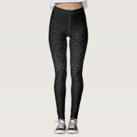 Beautiful Black Damask Pattern Leggings