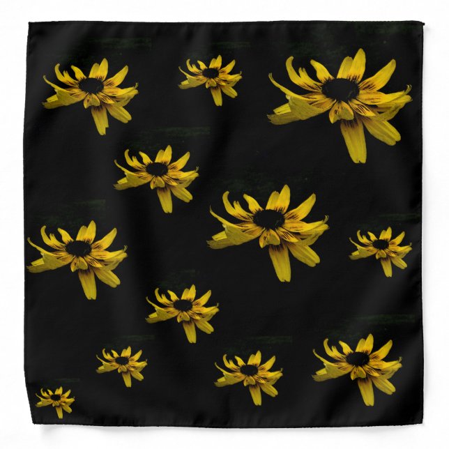 Beautiful Black Eyed-Susan Bandana (Front)