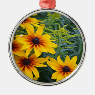 Beautiful black eyed susan flower garden metal ornament
