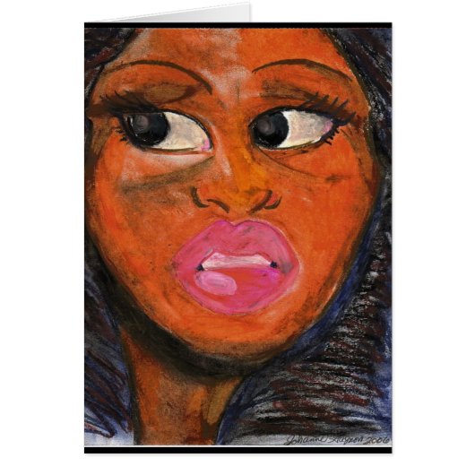 Beautiful Black Eyes Cards (Front)