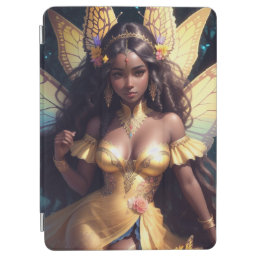 Beautiful Black Girl Fairy Princess With Dark Skin iPad Air Cover