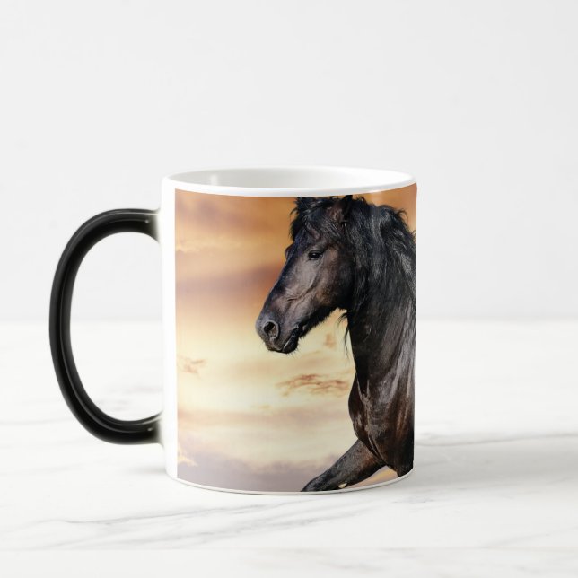 Beautiful Black Horse Color Morph Mug (Left)