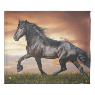 Beautiful Black Horse Duvet Cover