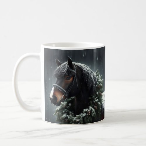 Beautiful Black Horse Equestrian Animal Love Coffee Mug
