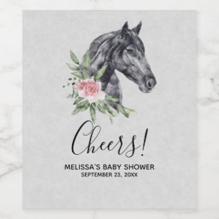 Horse Wine & Champagne Labels | Zazzle