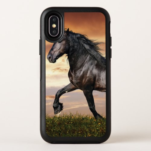 Beautiful Black Horse OtterBox Symmetry iPhone XS Case