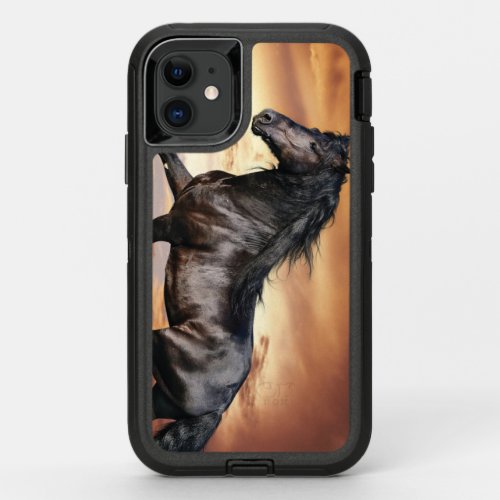 Beautiful Black Horse OtterBox Defender iPhone 11 Case