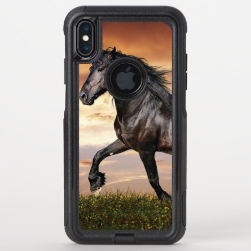 Beautiful Black Horse OtterBox Commuter iPhone XS Max Case