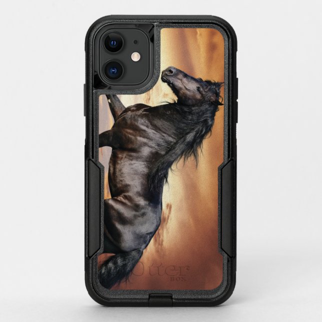 Beautiful Black Horse Otterbox iPhone Case (Back)
