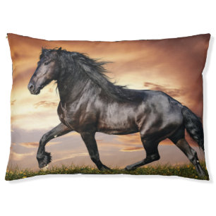Beautiful Black Horse Pet Bed