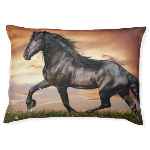 Beautiful Black Horse Pet Bed