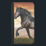 Beautiful Black Horse Samsung Galaxy S5 Wallet Case<br><div class="desc">Beautiful Black Horse</div>