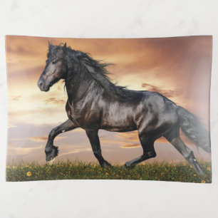 Beautiful Black Horse Trinket Tray