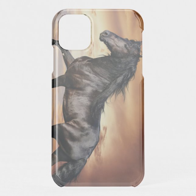 Beautiful Black Horse Uncommon iPhone Case (Back)