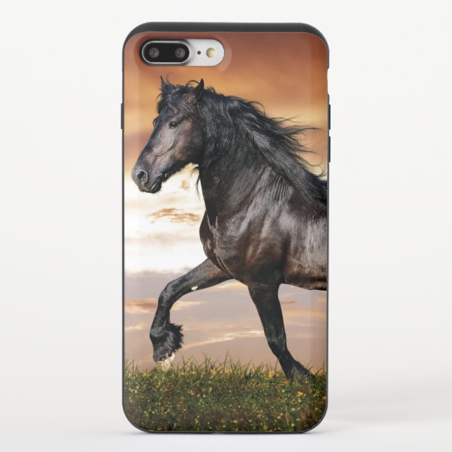Beautiful Black Horse Uncommon iPhone Case (Back)