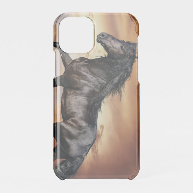 Beautiful Black Horse Uncommon iPhone Case (Back)
