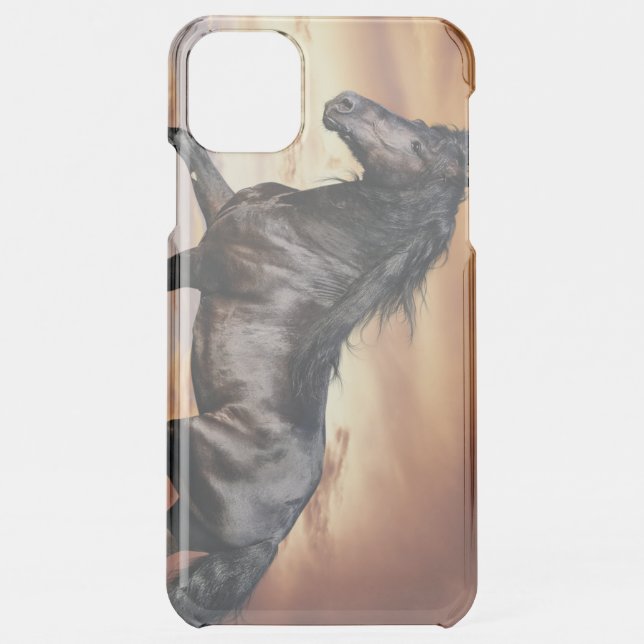 Beautiful Black Horse Uncommon iPhone Case (Back)