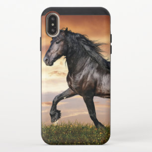 Beautiful Black Horse iPhone XS Max Slider Case