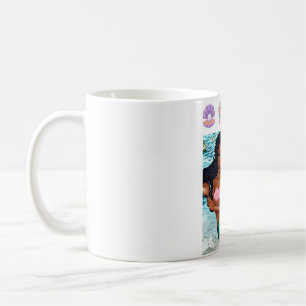 Beautiful black mermaid seashells African Coffee Mug