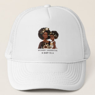 Beautiful Black Mom and Daughter (11) Trucker Hat