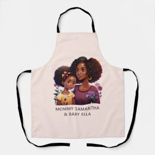 Beautiful Black Mom and Daughter (12) Apron