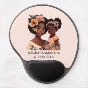 Beautiful Black Mom and Daughter (13) Gel Mouse Pad