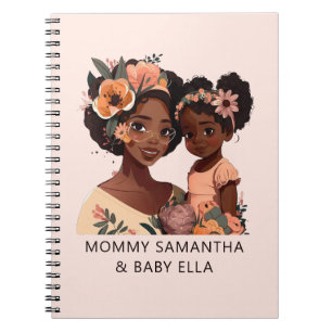 Beautiful Black Mom and Daughter (13) Notebook