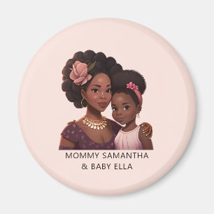 Beautiful Black Mom and Daughter (14) Magnet