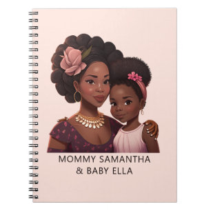 Beautiful Black Mom and Daughter (14) Notebook