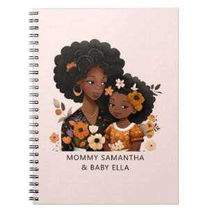 Beautiful Black Mom and Daughter (16) Notebook