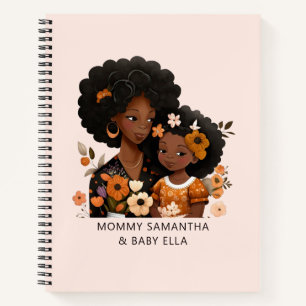 Beautiful Black Mom and Daughter (16) Notebook