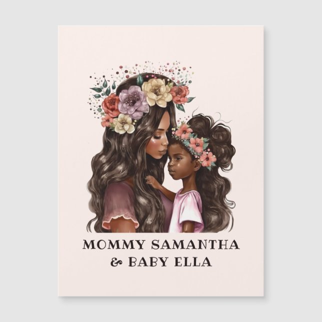 Beautiful Black Mom and Daughter (2) (Front)