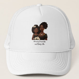 Beautiful Black Mom and Daughter (23) Trucker Hat