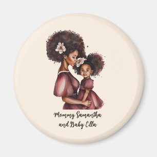 Beautiful Black Mom and Daughter (27) Magnet