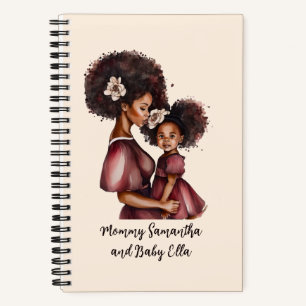 Beautiful Black Mom and Daughter (27) Notebook
