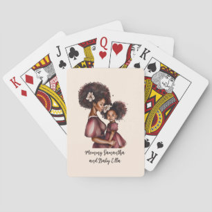 Beautiful Black Mom and Daughter (27) Poker Cards