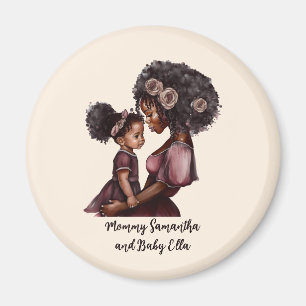 Beautiful Black Mom and Daughter (28) Magnet