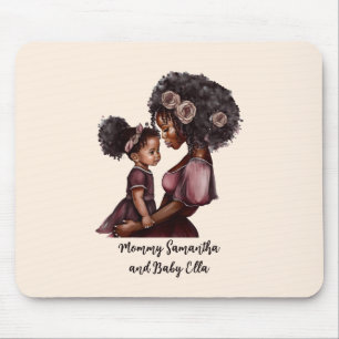 Beautiful Black Mom and Daughter (28) Mouse Pad