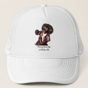 Beautiful Black Mom and Daughter (28) Trucker Hat