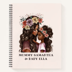 Beautiful Black Mom and Daughter (2) Notebook