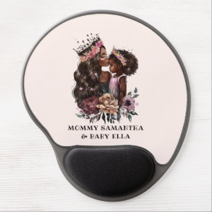 Beautiful Black Mom and Daughter (3) Gel Mouse Pad