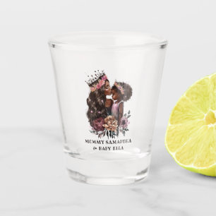 Beautiful Black Mom and Daughter (3) Shot Glass