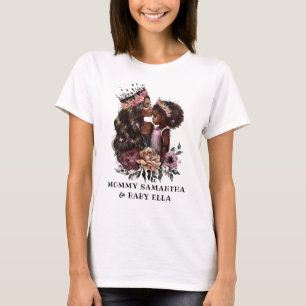Beautiful Black Mom and Daughter (3) T-Shirt