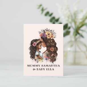 Beautiful Black Mom and Daughter (4) Postcard