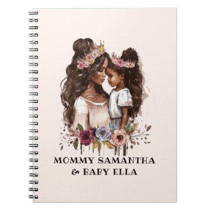 Beautiful Black Mom and Daughter (5) Notebook