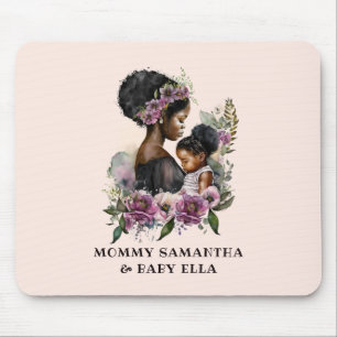Beautiful Black Mom and Daughter (6) Mouse Pad